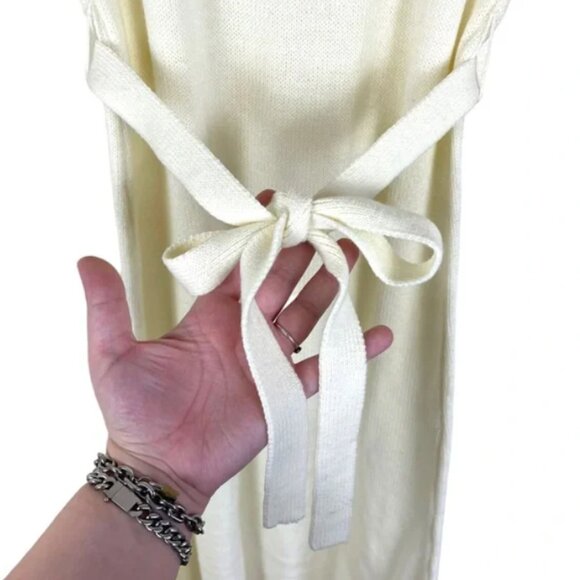 Vintage Cherry Stix Sweater Dress Floral Embroidery Cottagecore Grandmacore - Picture 9 of 9